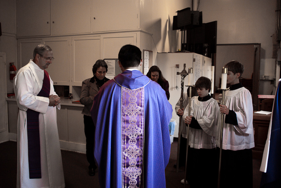 Fr. Maro leads prayer.