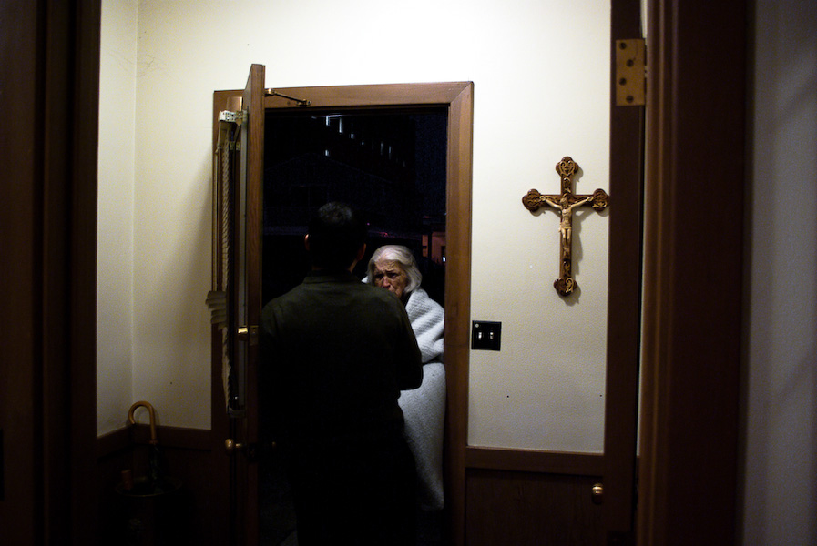 An old women comes to the church after hours on a cold night. Fr. Maro learns to turn her away. (SheÕs been doing this for more than ten years.)