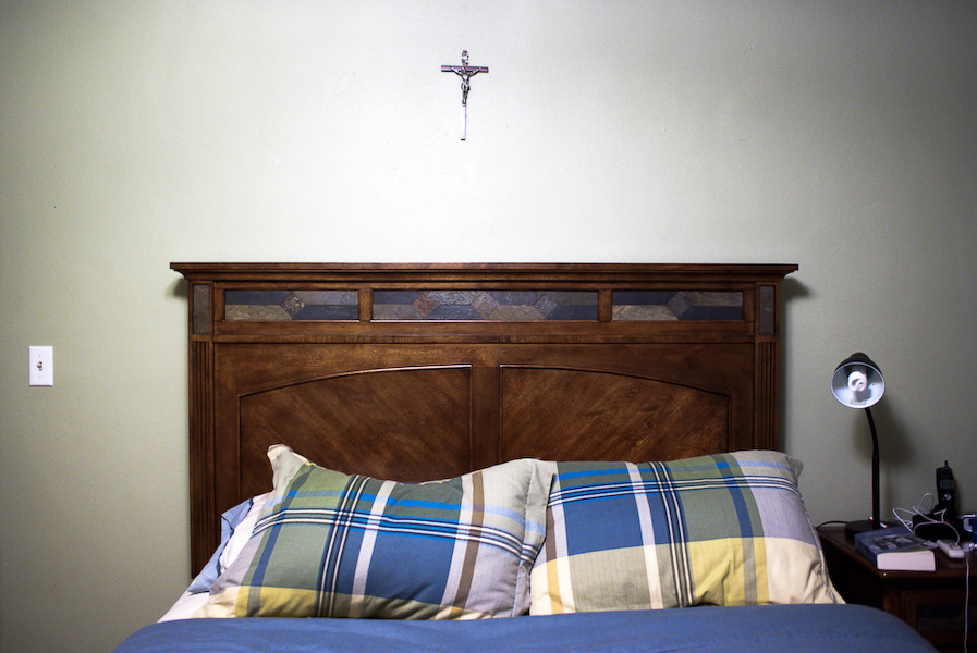 Fr. Maro's bed.