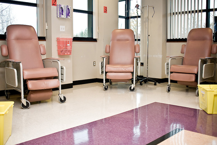 While chemo is an outpatient procedure, it is an uncomfortable and painful experience that can cause nausea, loss of appetite, fatigue and hair loss. Oncology clinics try to make patients feel as comfortable as possible when they come in for chemotherapy.